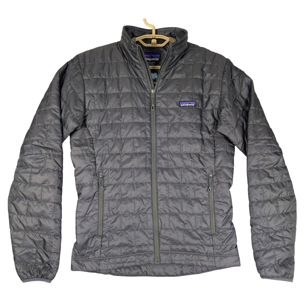Patagonia Nano Puff Jacket Mens XS Forge Grey Primaloft Puffer 84212 Logo